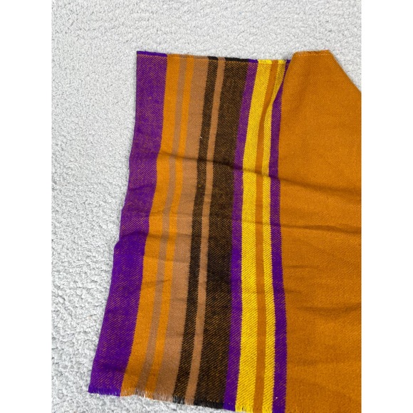Cashwear Multicolor Striped Scarf Made In France - Picture 5 of 5